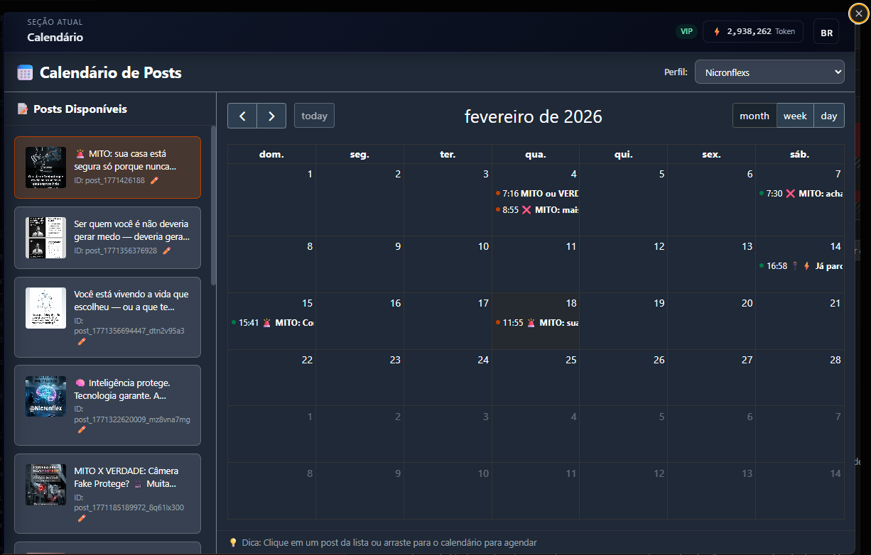 Calendario de Posts